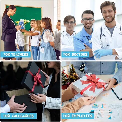 PerKoop 40 Sets Christmas Appreciation Gifts Bulk 40 Pcs Thumbs up Pens Ballpoint and Spiral Motivational Notebook and Organza Bag Teacher Employee Thank You Gift for team Party(Modern Style) in Saudi Arabia