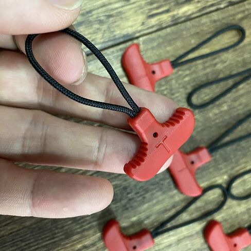 BJA Pack of 10 Pcs Heavy Duty T Shape Good Grip Zipper for Hands with Work Gloves | Arthritic Hands | Backpack Zipper Pulls in Saudi Arabia
