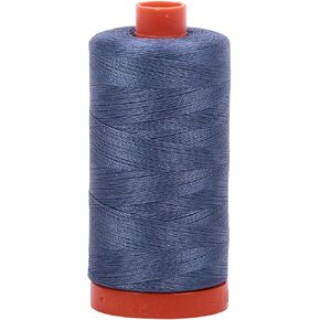 Aurifil Mako Cotton Thread Solid 50wt 1422yds Dark Grey Blue