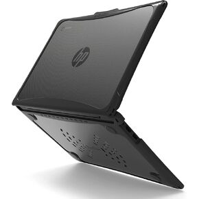 iBenzer Hexpact Case for HP G7 G6 Chromebook 14 Inch (2021/2020), Heavy Duty Case for 14 in HP G6 G7, Protective Cover with Screen Lock for K-12 Students, Education, Classrooms, Black, HP-G6-BK