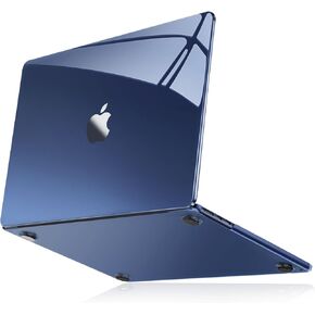 MOSISO Compatible with MacBook Air 13 inch Case 2024 2023 2022 M3 A3113 M2 A2681 Touch ID, Surpass Natural Beauty Protective Plastic Hard Shell Cover for MacBook Air 13.6 inch Case, Crystal Midnight
