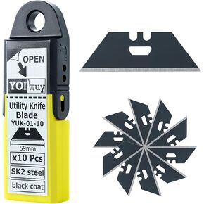 Replacement Blades for Scraper Cutters, 10pcs Case X5, SK2 Material, Black Rust Prevention, Heat Treated