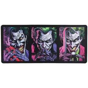 لوحة ماوس DC Comics Joker XXL مقاس 35 بوصة × 15.7 بوصة - وسادة مكتب ألعاب جوكر هدية مقاس 90 مم × 40 مم - مرخصة رسميًا