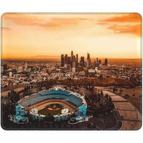 Minerva Mouse Pad Los Angeles California Stadium City Urban Gaming Mat for Desk Square Waterproof MousePads for Office Laptop Home Decor 9.5"x7.9" Inch