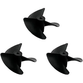 10PCS RC Boat Propeller 2X40mm Propeller 3-Blades Nylon Propeller for RC Boat Ship DIY Model Toy Parts