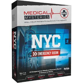 Buffalo Games - Medical Mysteries: NYC Emergency Room - New Game Night Staple - Escape Room - Cooperative Strategy Game - Adult Party Game - Ages 14 and Up