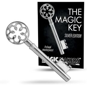 Magic Makers Silver Colored Metal Skeleton Key Magic Trick- Professional Performance Prop for Magicians