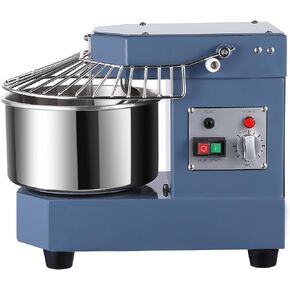 Commercial Dough Mixer 8.5Qt, 450W Dual Rotating Dough Kneading Machine with Food-grade Stainless Steel Bowl, Security Shield & Timer, Electric Spiral Mixer for Restaurant Bakery Pizzeria in Saudi Arabia