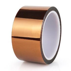 BOMEI PACK Polyimide Tape, 2 Pack High-Temperature Resistant Tape 2inch x 33m(108ft), No Residue Heat-Resistant Tape for Electric Task, 3D Printing, Soldering, Sublimation, Masking