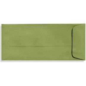 LUXPaper #10 Policy Business Envelopes | Peel & Press | 4 1/8" x 9 1/2" | Avocado Green | 70lb. Text | 50 Qty