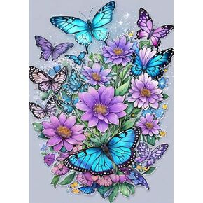 Baipisan Cross Stitch Kits for Adults - Hen Stamped Crossstitching Kits Preprinted 11 Count Cross-Stitch Kit for Beginner, 11CT Prestamped Easy Pattern Needlepoint Kits Crafts for Decor