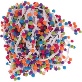 SUPVOX 4.5m Mini Pom Pom Trim Ribbon Ball Trim for Sewing Craft DIY Decoration