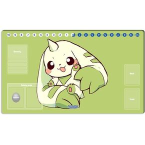 New Mlikemat DTCG Duel Playmat Digimon Board Terriermon Anime Trading Card Game Mat Desk Pad + Free Bag