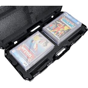 Case Club 16 Graded Comic Slab Carrying Case Fits CGC CBCS PGX & EGS Graded Slabs - Comic Book Collector Storage Box - Travel Holder for Graded Slabs