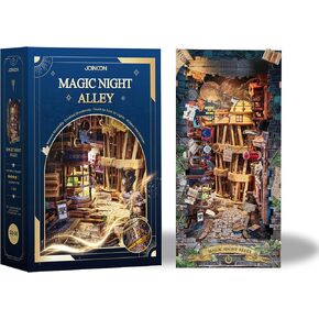 Book Nook Kit DIY Miniature House Kit for Adults, Teens and Beginners, Dollhouse Booknook Fantasy Book Nooks Bookshelf Decor 3D Wooden Puzzle, Gifts for Family, Friends--Fantasy Store (SQ-25)