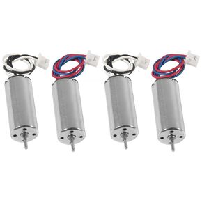 4pcs 716/7x16mm Motor 19000KV Insane Tiny Whoop Drone Frame Brushed Motors 6CW 6CCW Coreless Motor with JST-1.25 Connector for Model Aircraft/UAV/Quadcopter/Toy Aircraft, etc
