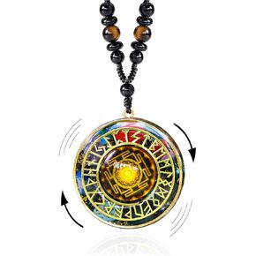Day Day Up 7 Chakra Gemstone Reiki Healing Crystals Chakra Orgonite Pendant Necklace For Good Luck Yoga Meditation Jewelry