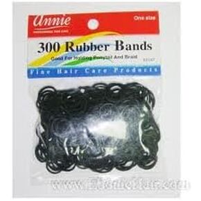 Annie Rubber Bands Asst Size 500Ct Black
