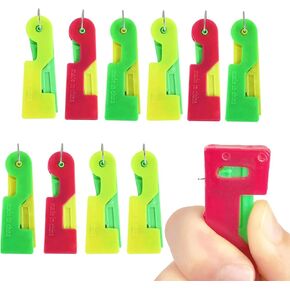 10PCS Automatic Needle Threaders Sewing Machine Needle Threader Single Hook Style Plastic Needle Threaders Needle Threading Device for Sewing Embroidery Cross Stitch Craft Stitching Knitting Quilting