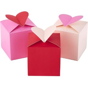 Hallmark 5JVG1928 Paper Wonder 3" Small Valentines Gift Boxes (Pack of 3; Hearts in Pink, Purple and Red)