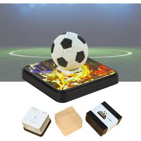 2025 Time Piece Calendar, 3d Art Memo Pad Creative Desk Calendar, Room Decoration Christmas New Year Gift (Soccer 2025 Calendar)