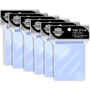 100PS Soft Clear Card Team Bag Protectors Sleeves for Card Game,Top Loader Fit for Magic Cards and Premium Cards and MTG,Baseball Card Sleeves