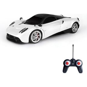 Vinie Remote Control Car for Boys, RC Cars Pagani Huayra, 1:24 Scale Officially Licensed Kids Toys, Drift Car with Cool Led Lights, 4 5 6 7 8 9 10 11 12 Year Old Boy Birthday Gift (White)