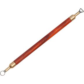 Pottery Trimming Tool, Clay Sculpting Tools Tungsten Steel Cutter Head African Coralwood Ribbon Cutter Pottery Trimming Tool Mud Tool Clay Pottery Modelling Carving Tool (L-Shape)