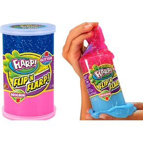 JA-RU Flarp Noise Putty for Kids & Fun Glitter Putty Double Pack (3 Units) Thick and Glossy Slime Fart Noise Maker. Stress Relief Toy. Slime Party Favors Goody Bag Stuffers. 047-3p