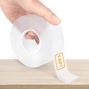 SACATR 120 Pcs Heavy Duty Two Sided Tape, Double Sided Mounting Tape Picture Hanging Adhesive Tape Removable Wall Tape Adhesive Poster Tape（Square）