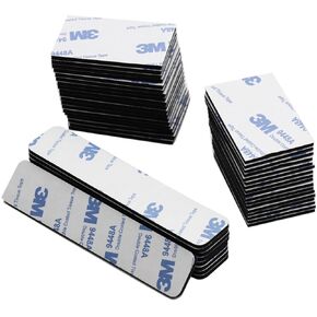 Double Sided Adhesive Pads,Heavy Duty Mounting Tape 50 Pcs 3mm Heavy Duty Picture Hanging Strips Strong Adhesive Foam Pads Waterproof Rectangle for Indoor & Outdoor