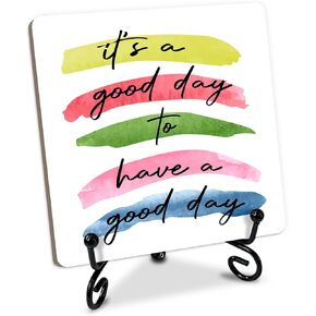 Inspirational Wooden Table Signs, 4 x 4 x 0.2 Inch Desk Decor Wood Plaque With Stand, I believe in you, you got this, Unique Gift Idea for Women Men Family School Teen Friend Coworker Home Office-11