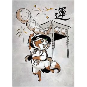 Fantasy North - Kiyomi - The Clever Fox - 100 Textured Matte TCG Card Sleeves - Fits Magic MTG Commander Pokemon and Other Card Games - Playing Card Sleeves