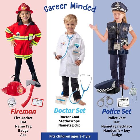 Born Toys Toddler Dress Up Clothes for Little Girls & Boys Ages 3-7, Pretend Play Toys in Saudi Arabia