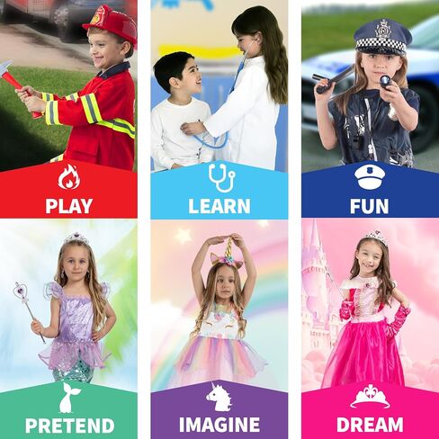 Born Toys Toddler Dress Up Clothes for Little Girls & Boys Ages 3-7, Pretend Play Toys in Saudi Arabia