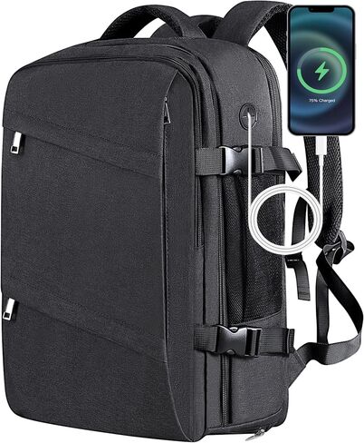 Carry On Backpack Large Travel Backpack fits 15.6in Laptop Flight Approved Carry On Bag for Men Women Luggage Daypack in Saudi Arabia