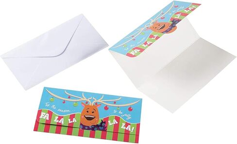 تحيات مستدامة 36 حزمة من بطاقات حامل أموال عيد الميلاد مع مظاريف، 6 تصميمات للعطلات (7.25 × 3.5 بوصة) in Kuwait