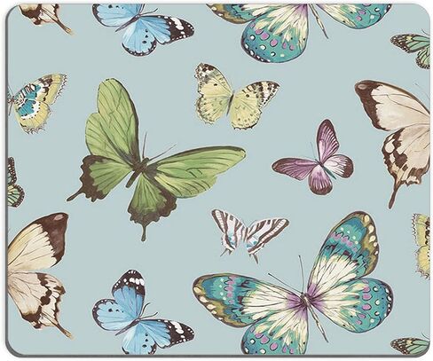 Mouse Pad, Square Mousepad, Personalized Premium-Textured, Non-Slip Rubber Base Mouse Mat, Waterproof Gaming Mouse Pad for Wireless Mouse, Computers, Laptop, Office, Home (Colorful Butterfly) in Kuwait