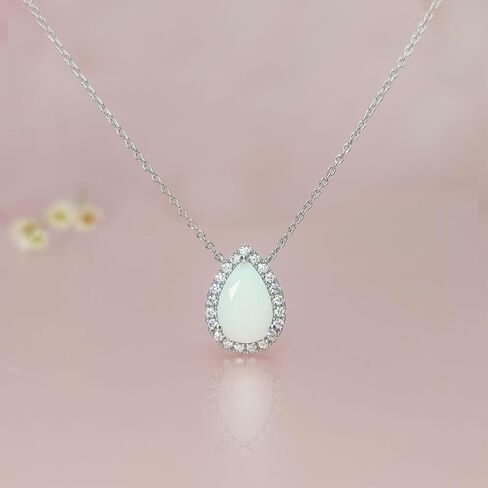 DIY Breast Milk Jewelry Making KIT, Sterling Silver Halo Teardrop Breastmilk Necklace/Ring, Mother's Day/Christmas/Birthday Gift for Her in Kuwait