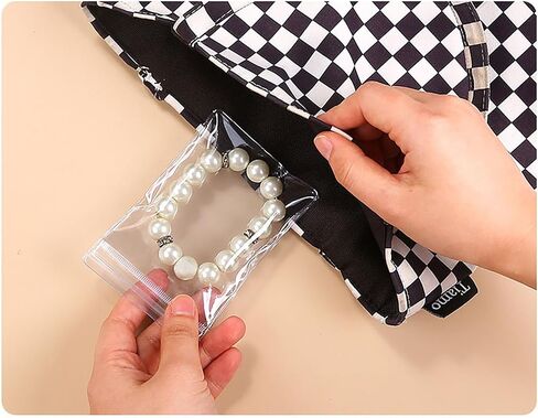 YYaaloa 100pcs Thick Clear Jewelry Bags Zipper Bags 3.5 X 5 Inch PVC Self Seal Mini Baggies Transparent Jewelry Rings Earrings Packing Storage Pouch Jewelry Zip Bags (clear-100pcs 3.5 X 5 Inch) in Saudi Arabia