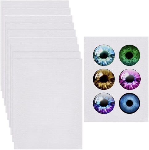 BENECREAT 10Pcs Fursuit Eye Mesh, 11.8x8.6 Inch White PVC Dust Mesh, 0.8mm Costume Eye Net Plastic Mesh Sheet for Furries Cosplay, Sculptures, Props, Fursuits, Craft Making, 0.45mm Thick in Saudi Arabia