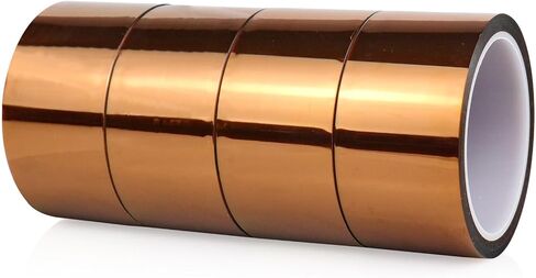 BOMEI PACK Polyimide Tape, 2 Pack High-Temperature Resistant Tape 2inch x 33m(108ft), No Residue Heat-Resistant Tape for Electric Task, 3D Printing, Soldering, Sublimation, Masking in Kuwait