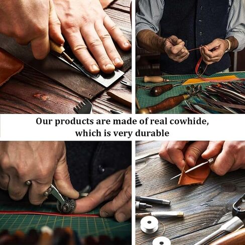 GORGECRAFT Genuine Leather Pencil Case 202 * 50 * 17mm Leather Pencil Case Crazy Horse Saddle Brown Ultra Slim Rectangular Portable Zippered Pen Cases with Zipper for Men and Women Office Supplies in Saudi Arabia