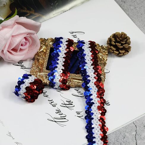 طول 10 ياردة واسعة 1.2 بوصة Gimp Braid Trim Fabric حزام من الدانتيل المزخرف لجميع أنواع الملابس المخيطة، أخضر، ذهبي، أرجواني يتخللها in Saudi Arabia