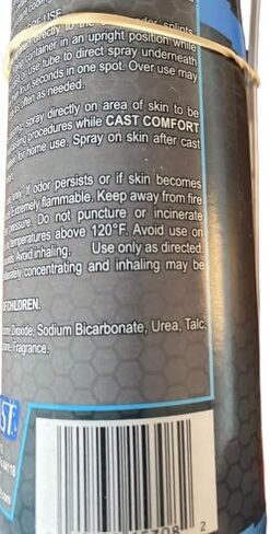 Cast Comfort Itching and Odor Relief Spray - Cools and Relieves Itchy Cast While Cleaning and Preventing Smell - 6 Oz in Kuwait