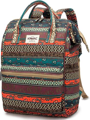 Kinmac Waterproof Laptop Backpack For Laptop Up to 15.6 Inch Men Women Travel Outdoor Backpack (Bohemian) in Kuwait