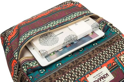 Kinmac Waterproof Laptop Backpack For Laptop Up to 15.6 Inch Men Women Travel Outdoor Backpack (Bohemian) in Kuwait