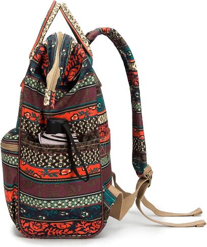 Kinmac Waterproof Laptop Backpack For Laptop Up to 15.6 Inch Men Women Travel Outdoor Backpack (Bohemian) in Kuwait