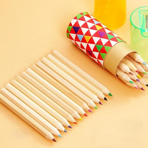 25 Packs/300pcs Mini Drawing Colored Pencils, 3.5 Inch Portable Painting Pencil for Kid 12 Different Color Pencils in Bulk, Painting Classroom School Birthday Wedding Party Favors in Saudi Arabia