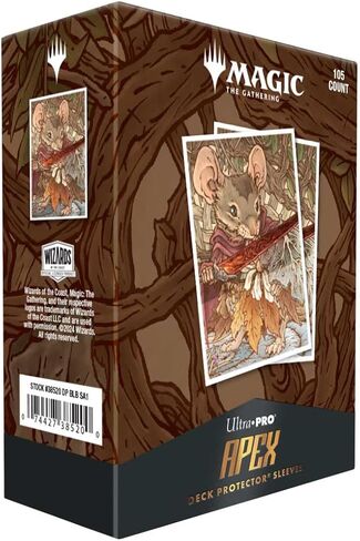 Ultra PRO - Bloomburrow 105ct APEX™ Deck Protector Sleeves Mabel, Heir to Cragflame for Magic: The Gathering, Exclusive Artwork, Archival Safe, Easy Shuffle, Glossy Finish, Standard Size in Saudi Arabia